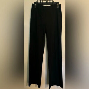 Trina Turk Womens Sz 2 Black Button Zip 4 Pocket Wide Leg  Pant Made in‎ 🇺🇸